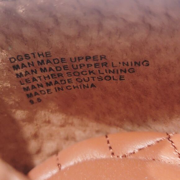 Birdies The Starling Cognac Woven Flats Womens 9.5 Faux Leather Slip On Loafers - Picture 11 of 11